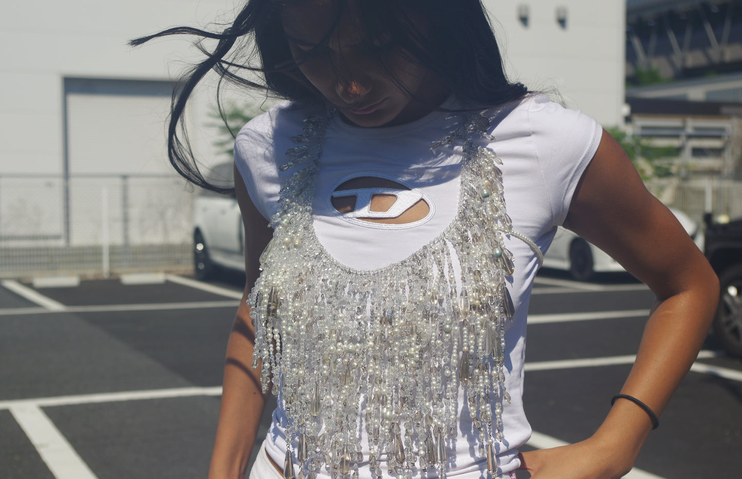 Crystal rainfall top
