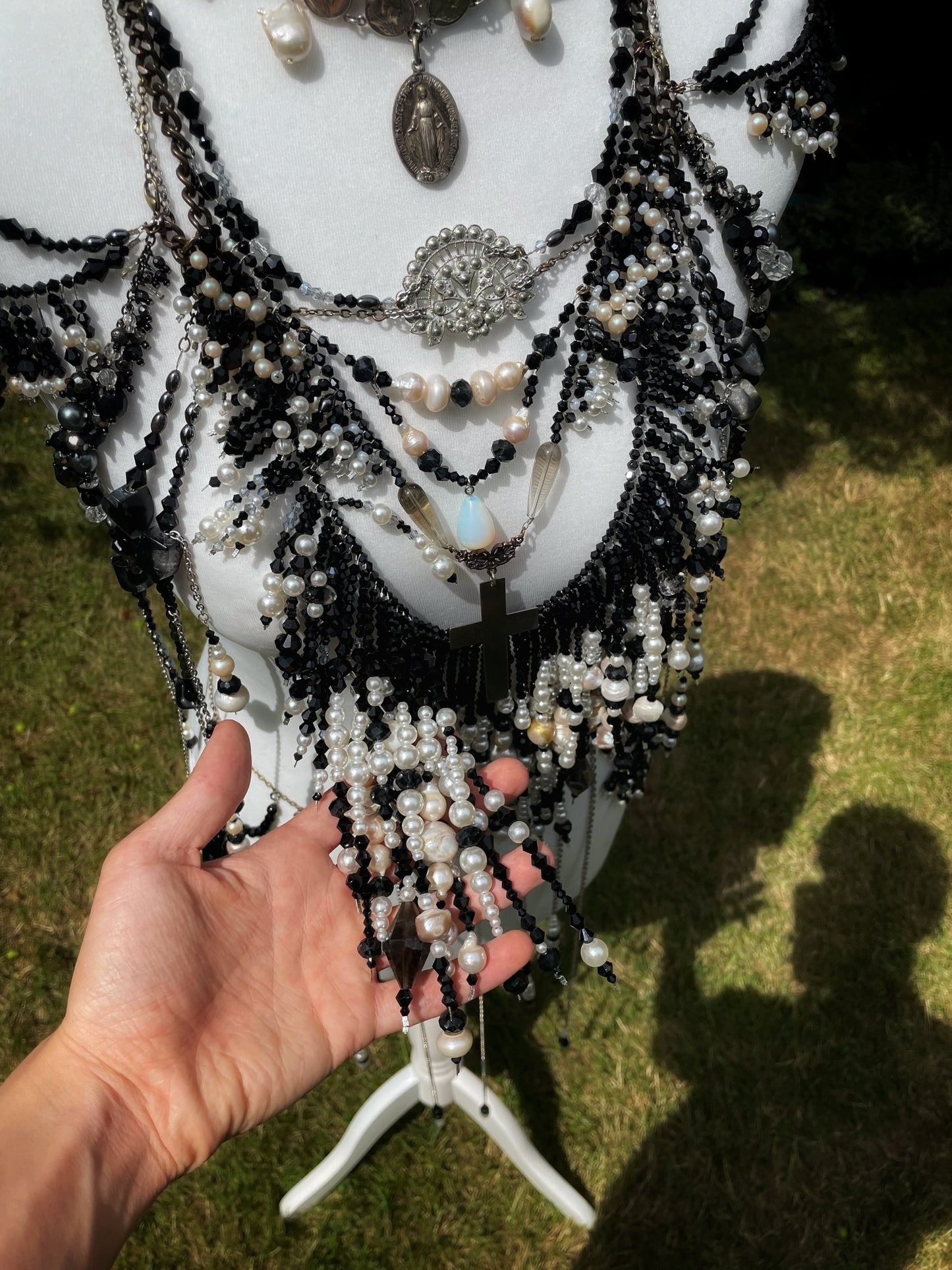 Victorian Widow Jewel Top