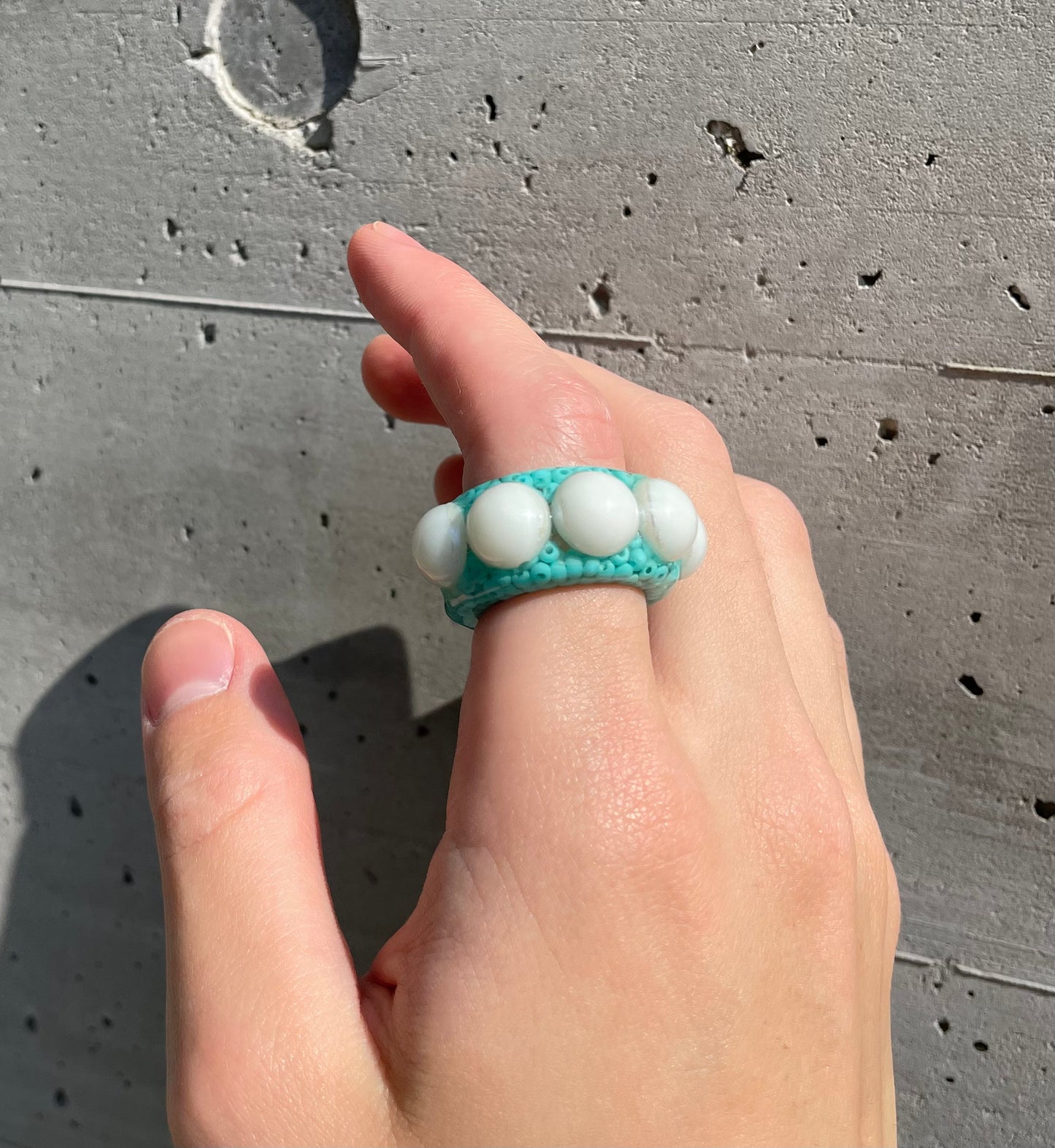Pearl blue and Pearl sliver set