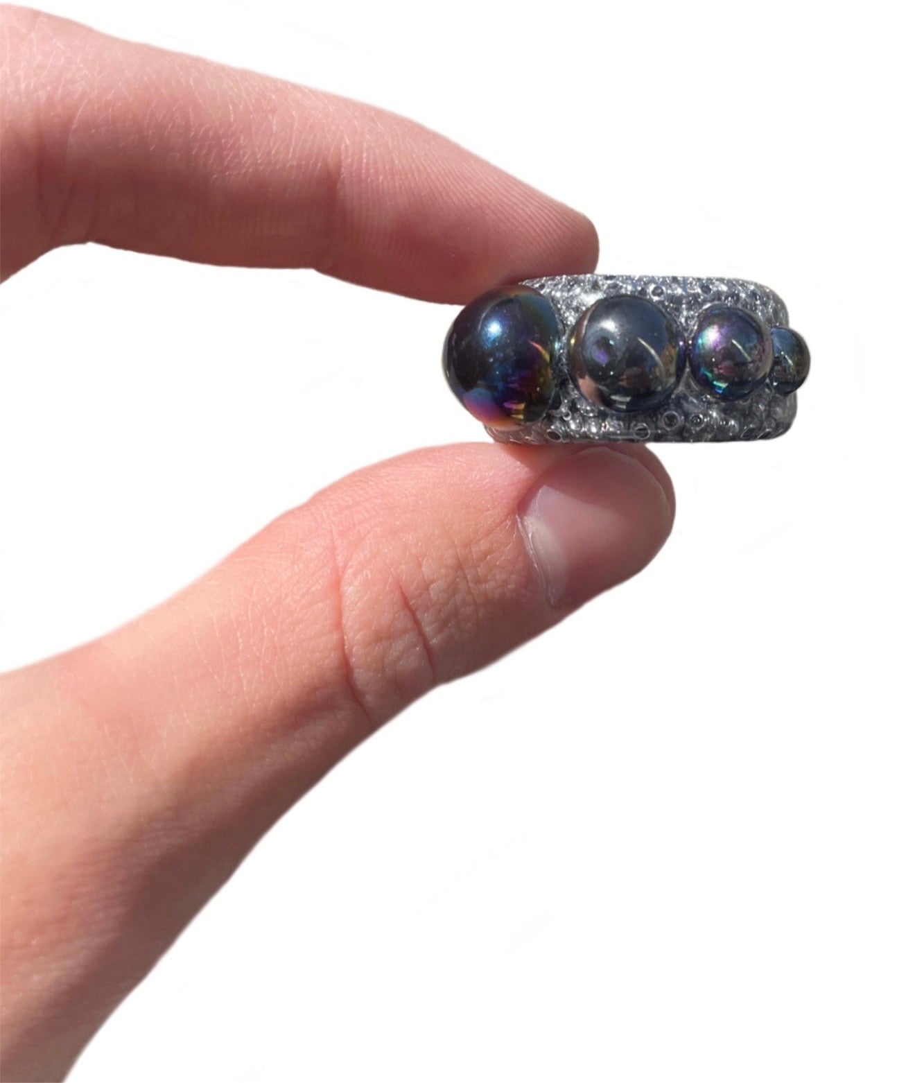 Mechanic silver ring