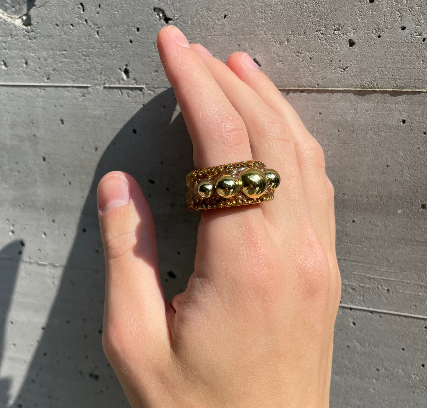 Double gold ring