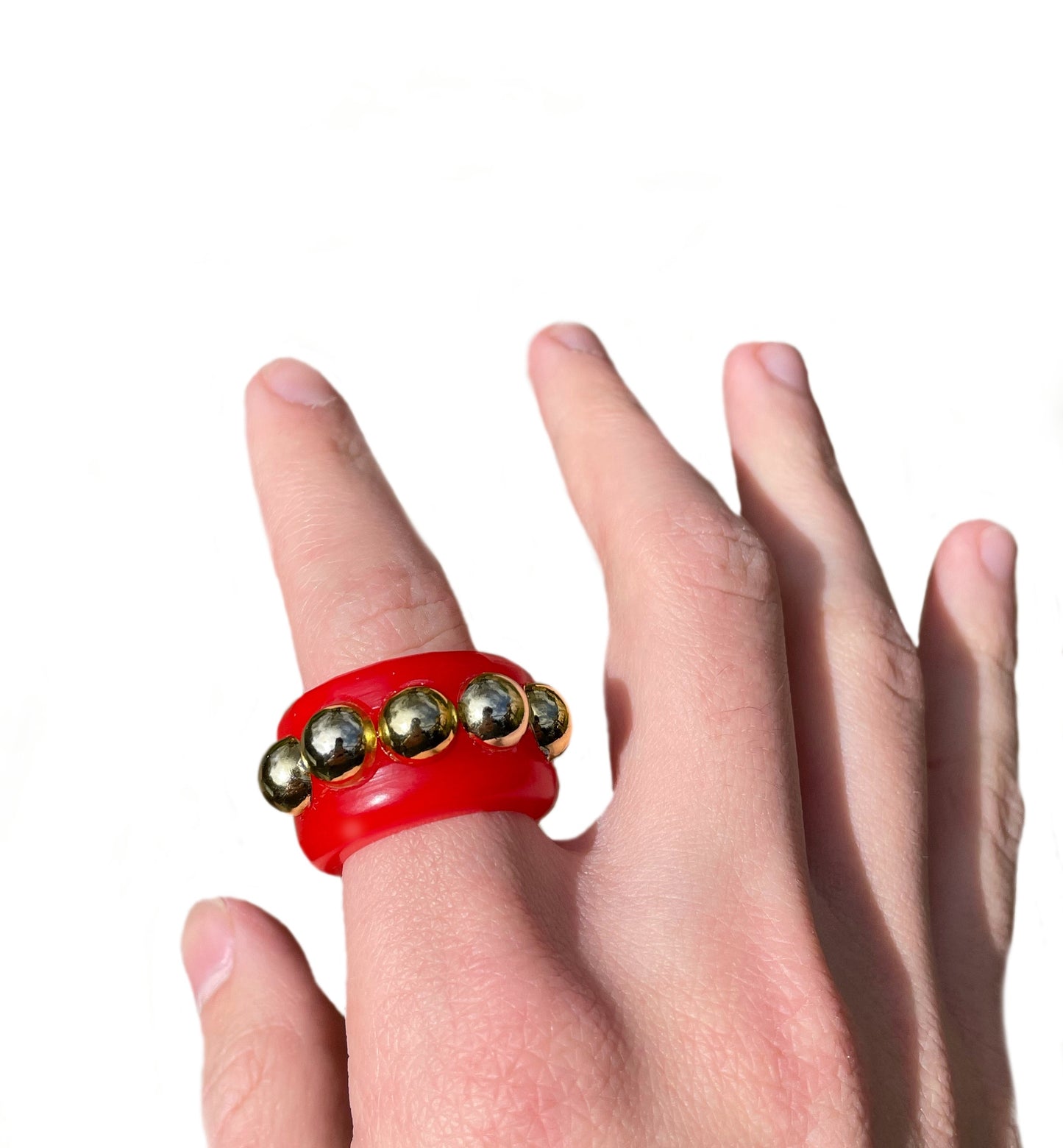 Blood gold ring