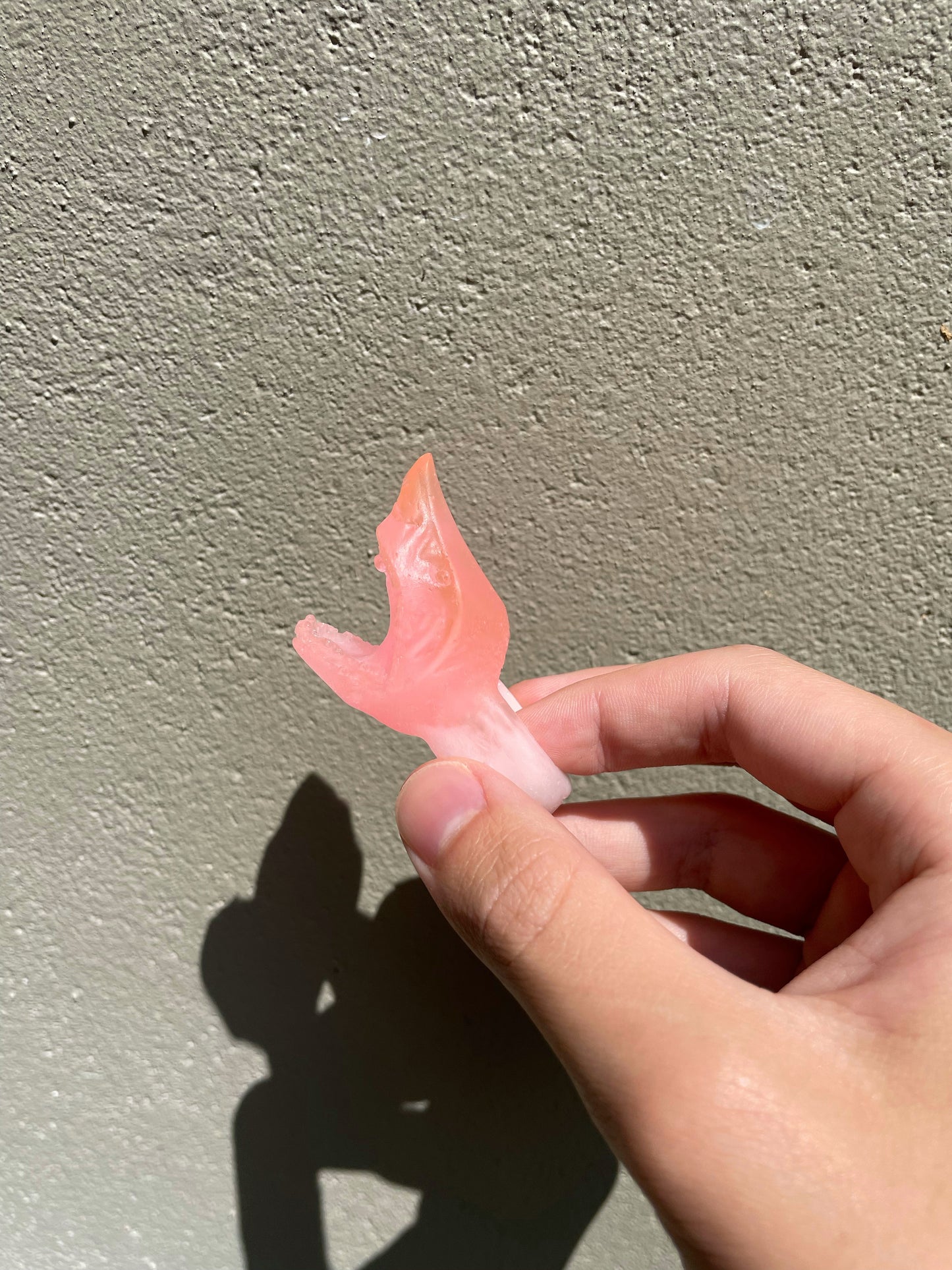 Strawberry shark head ring