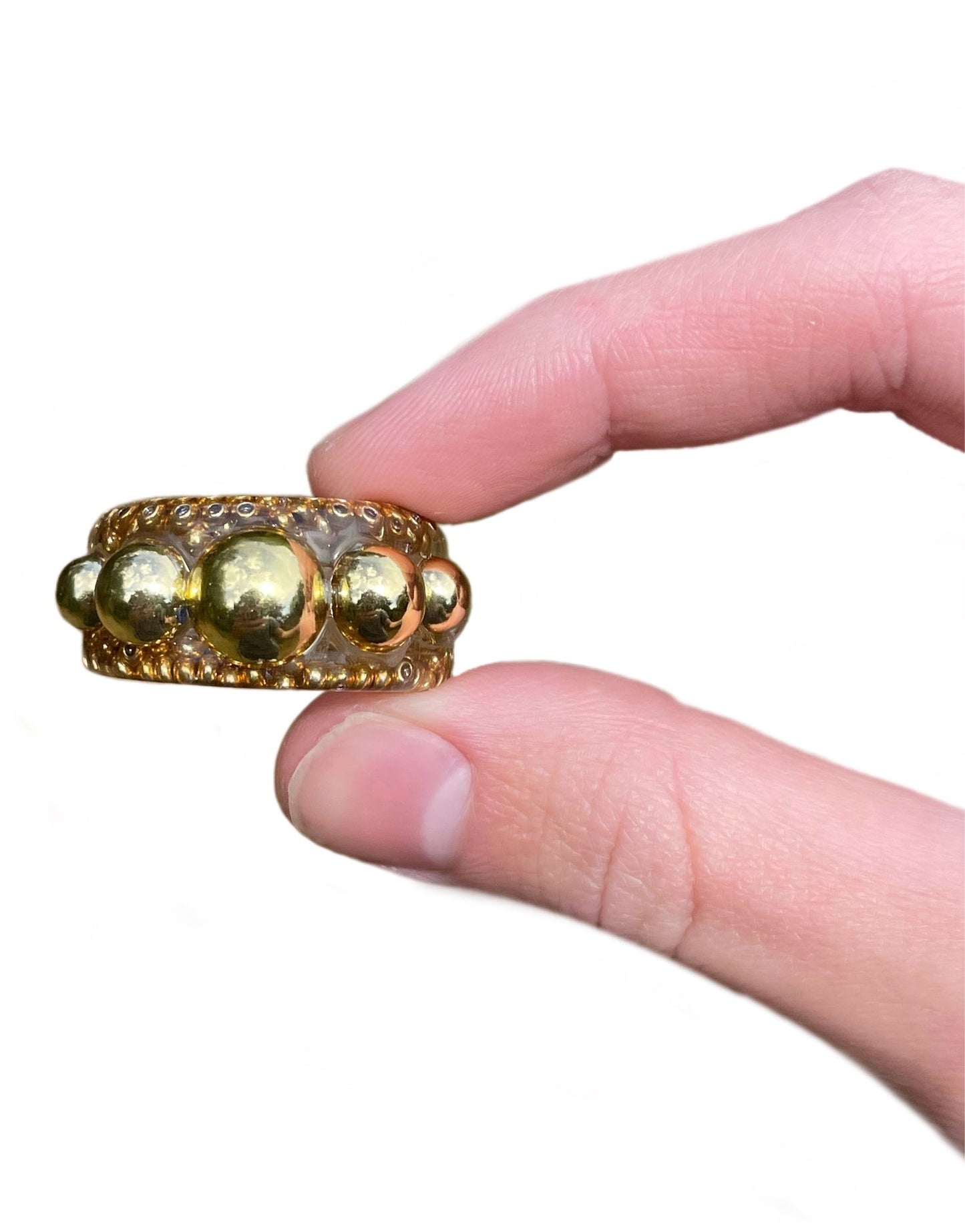 Double gold ring