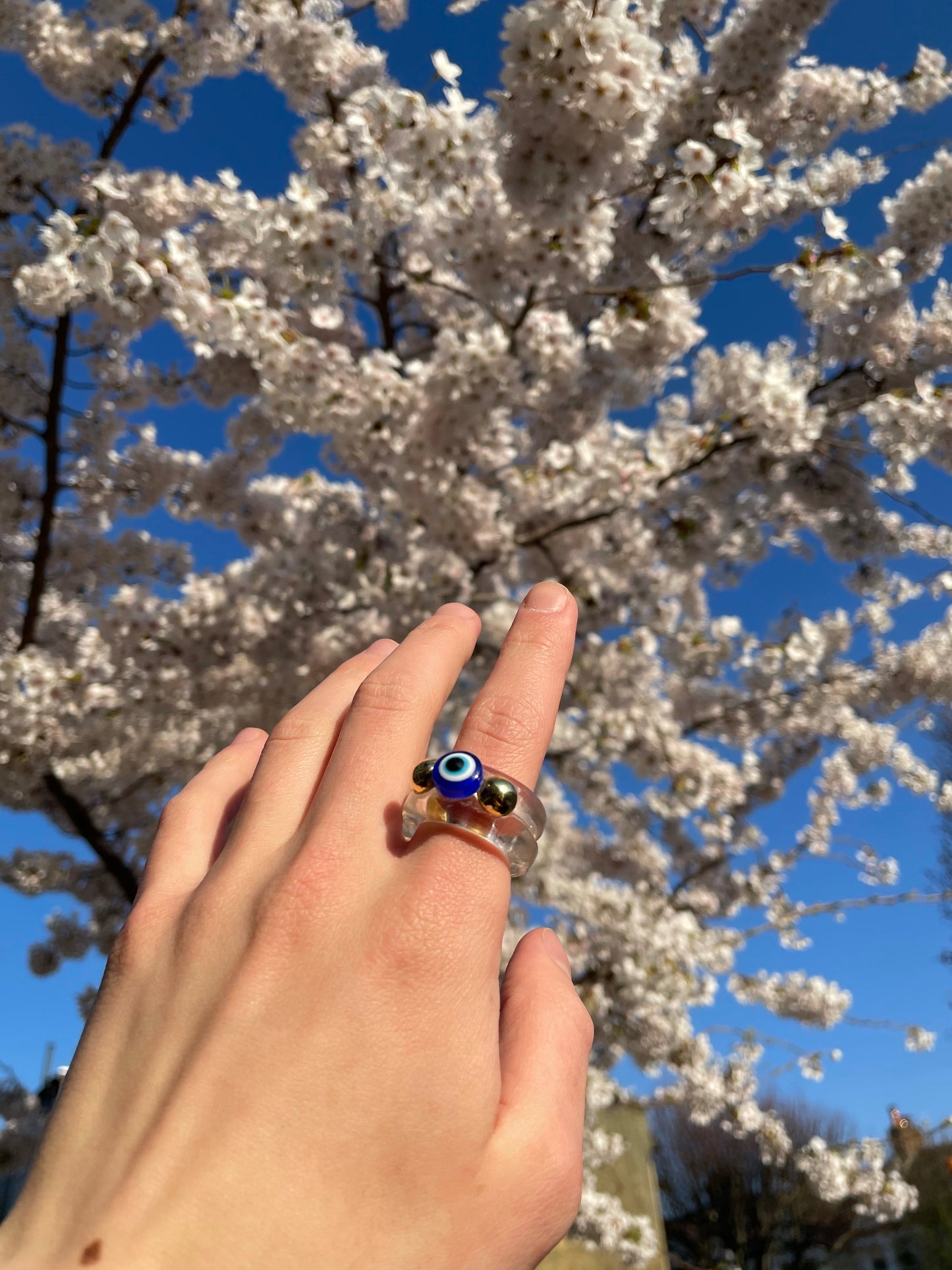 Evil eye ring