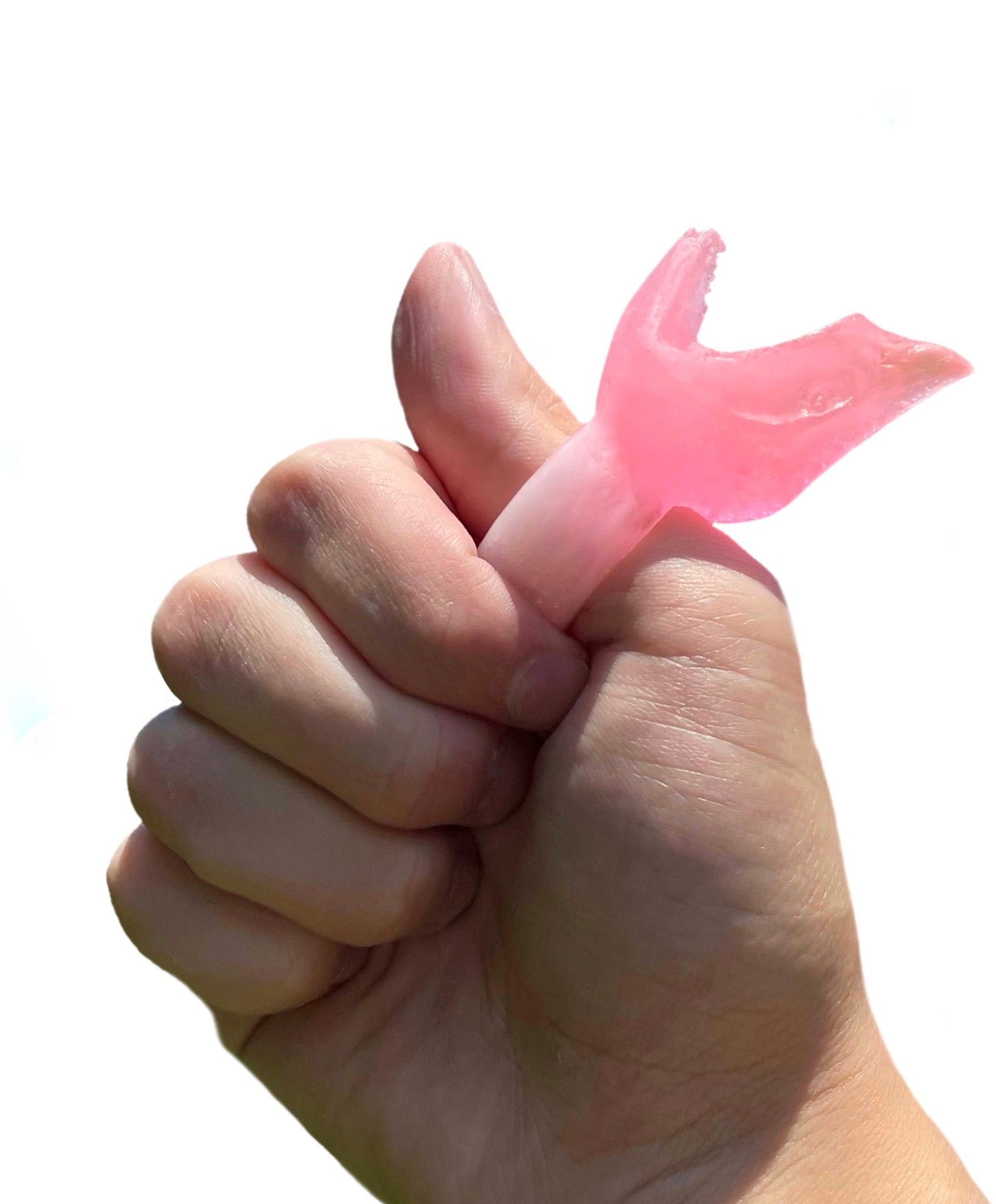 Strawberry shark head ring