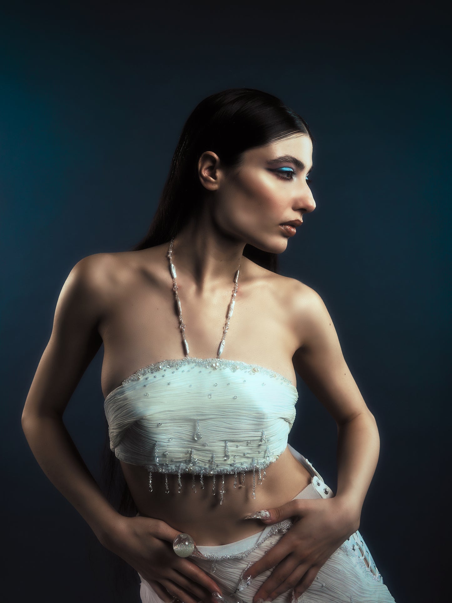 Yuki-Onna pleated top